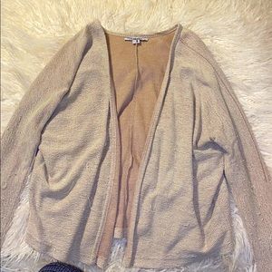 LA Hearts tan cardigan